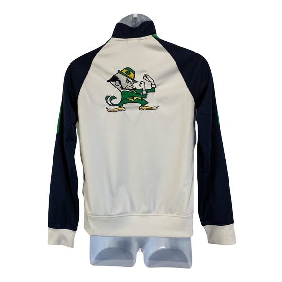 Adidas Mens Full Zip Jacket Size Medium Lightweight Fighting Irish Embroidered - Picture 2 of 11